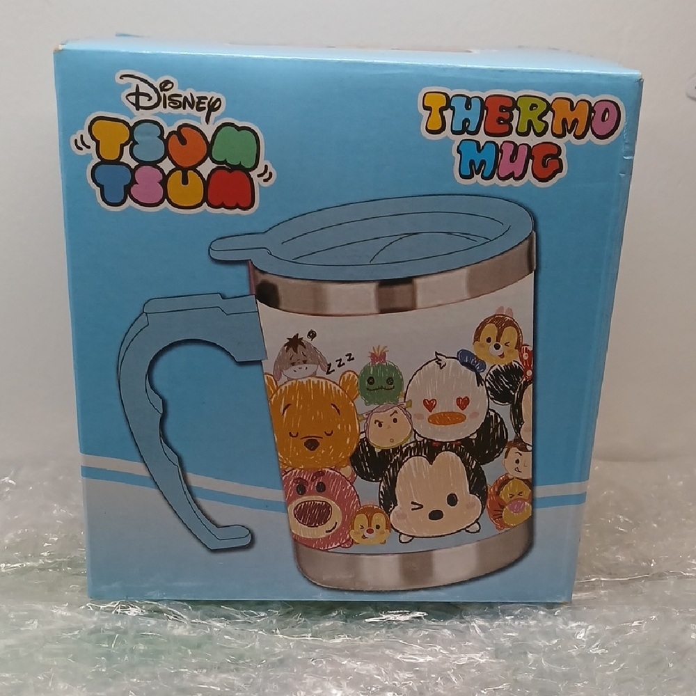 Disney Tsum Tsum Thermo Mug - Blue and Silver